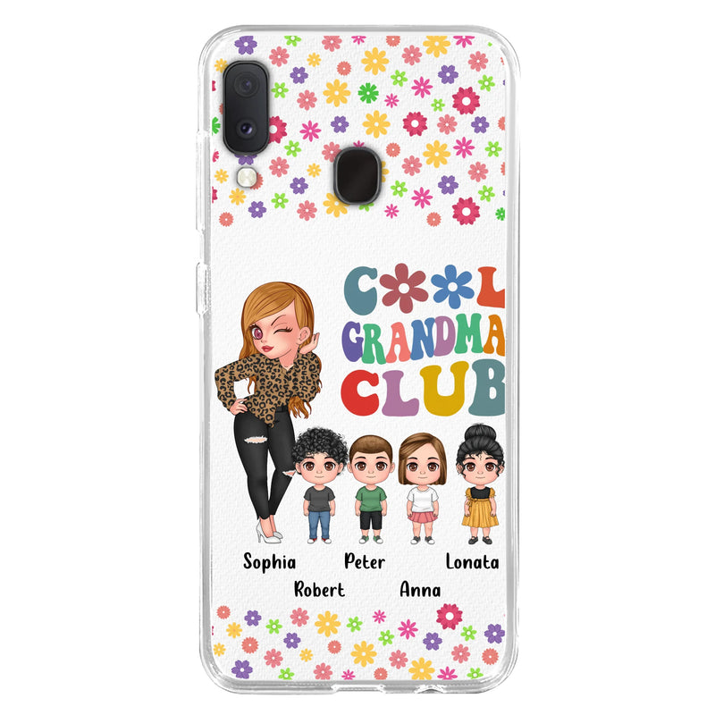 Personalized Cool Grandma Phone Case - Gift Idea For Grandma - Up to 4 Kids - Cases For iPhone/Samsung