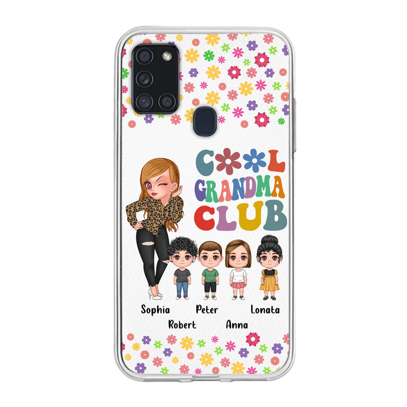 Personalized Cool Grandma Phone Case - Gift Idea For Grandma - Up to 4 Kids - Cases For iPhone/Samsung