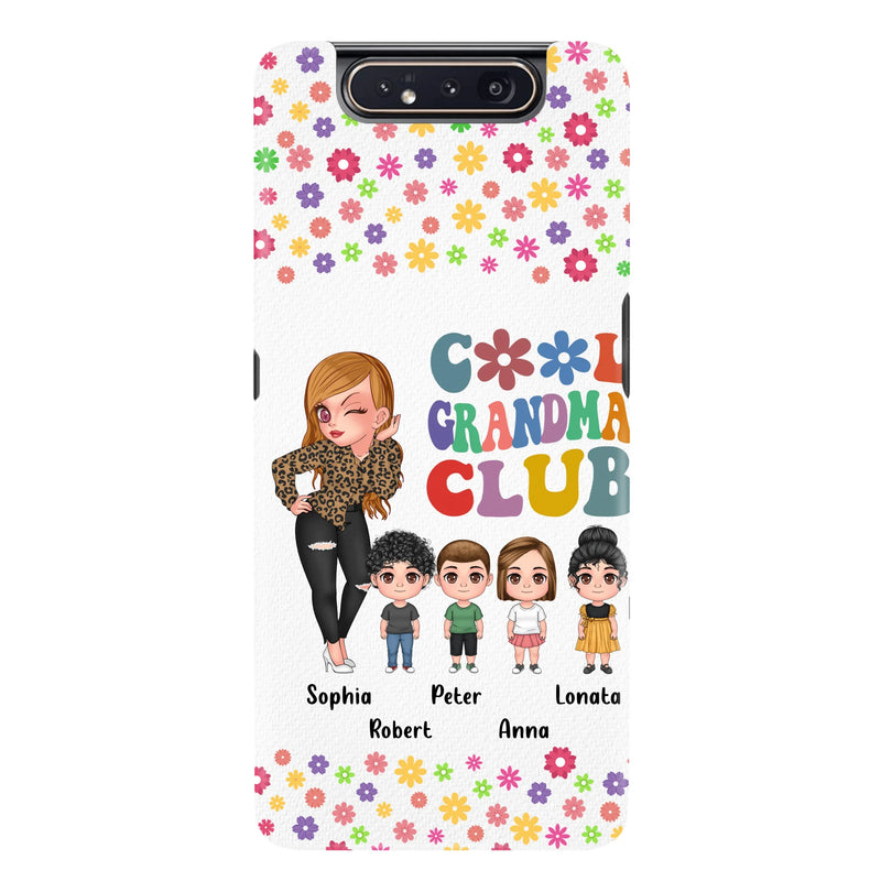 Personalized Cool Grandma Phone Case - Gift Idea For Grandma - Up to 4 Kids - Cases For iPhone/Samsung