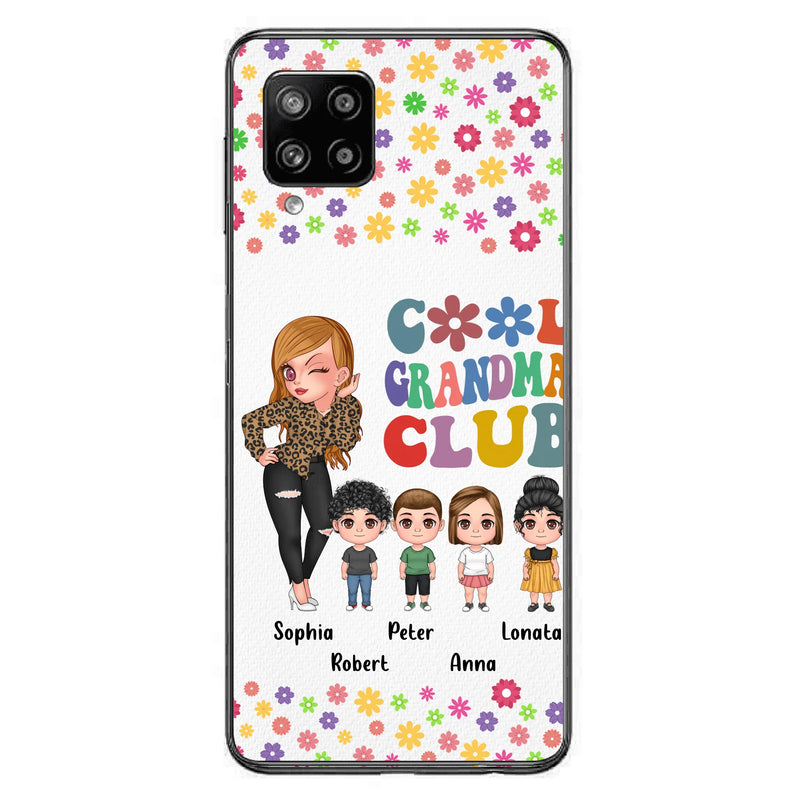 Personalized Cool Grandma Phone Case - Gift Idea For Grandma - Up to 4 Kids - Cases For iPhone/Samsung