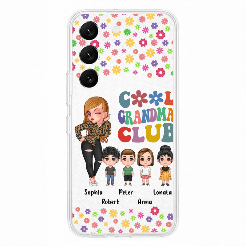Personalized Cool Grandma Phone Case - Gift Idea For Grandma - Up to 4 Kids - Cases For iPhone/Samsung