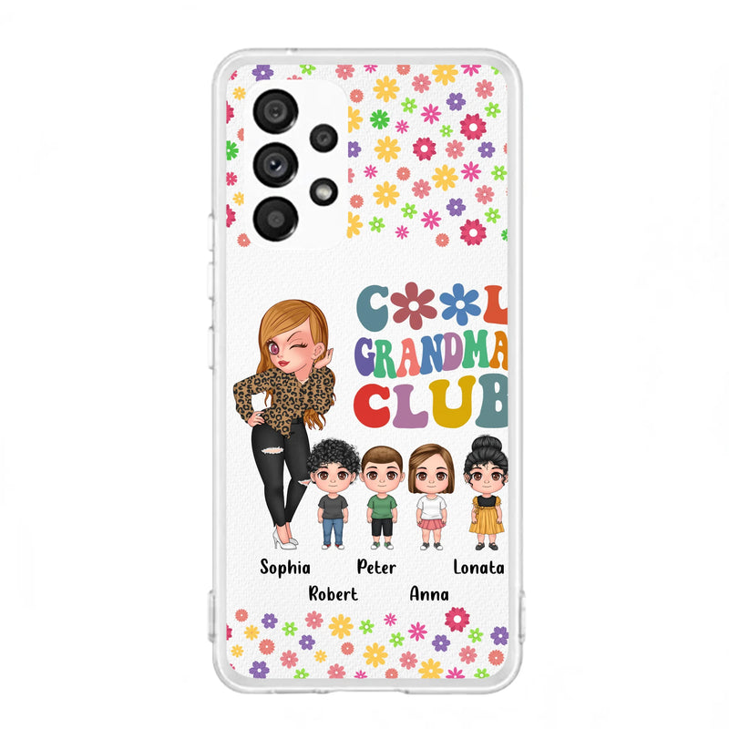 Personalized Cool Grandma Phone Case - Gift Idea For Grandma - Up to 4 Kids - Cases For iPhone/Samsung