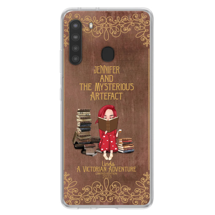 Custom Personalized Reading Girl Phone Case - Gift Idea For Reading Lovers - Mysterious Artefact - Cases For iPhone/Samsung