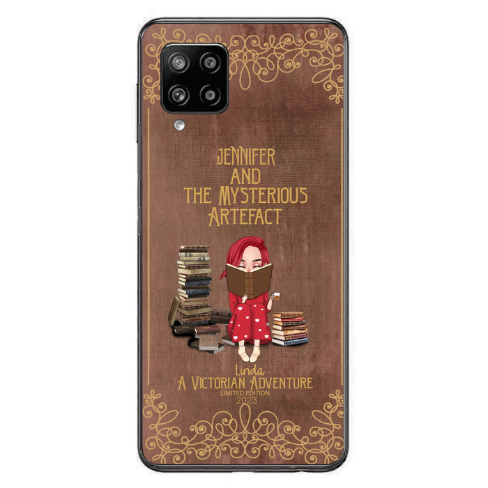 Custom Personalized Reading Girl Phone Case - Gift Idea For Reading Lovers - Mysterious Artefact - Cases For iPhone/Samsung