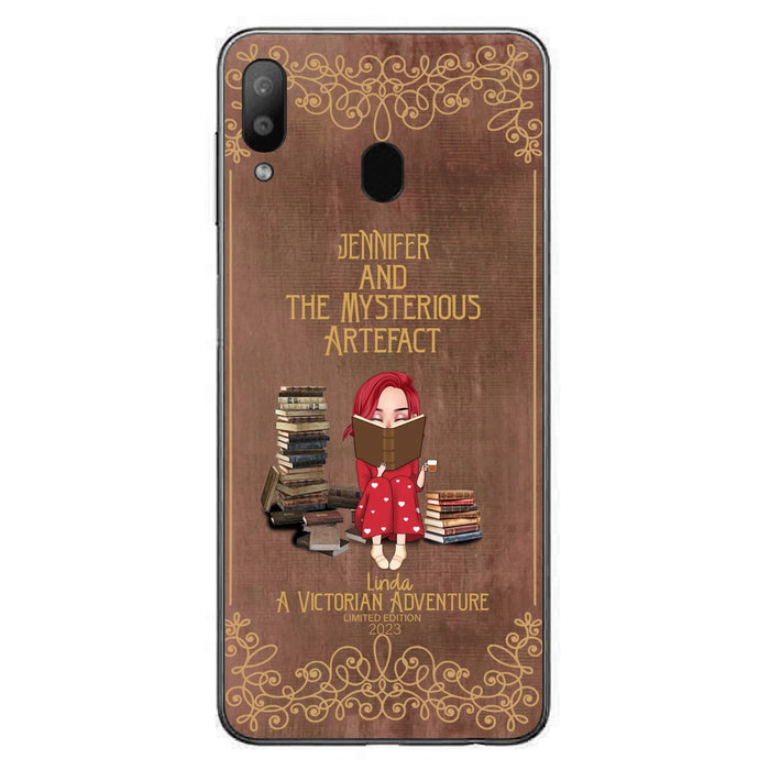Custom Personalized Reading Girl Phone Case - Gift Idea For Reading Lovers - Mysterious Artefact - Cases For iPhone/Samsung