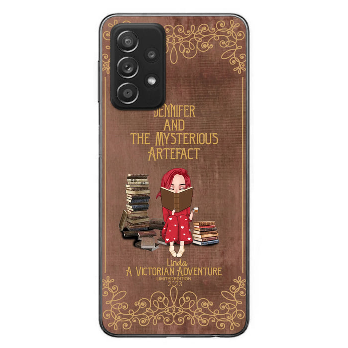 Custom Personalized Reading Girl Phone Case - Gift Idea For Reading Lovers - Mysterious Artefact - Cases For iPhone/Samsung