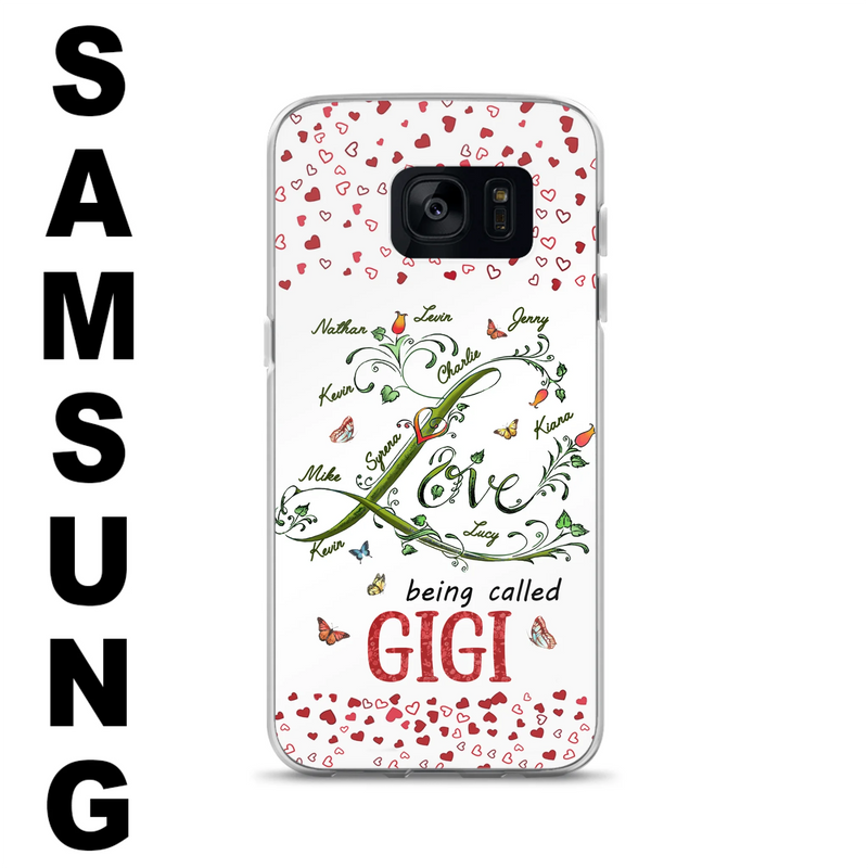 Personalized Grandma Phone Case - Up to 10 Kids - Mother's Day Gift Idea For Grandma - Love Being Called Grandma