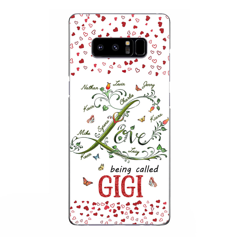 Personalized Grandma Phone Case - Up to 10 Kids - Mother's Day Gift Idea For Grandma - Love Being Called Grandma
