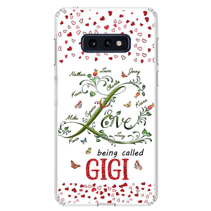 Personalized Grandma Phone Case - Up to 10 Kids - Mother's Day Gift Idea For Grandma - Love Being Called Grandma
