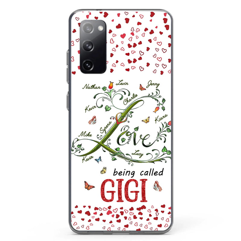Personalized Grandma Phone Case - Up to 10 Kids - Mother's Day Gift Idea For Grandma - Love Being Called Grandma