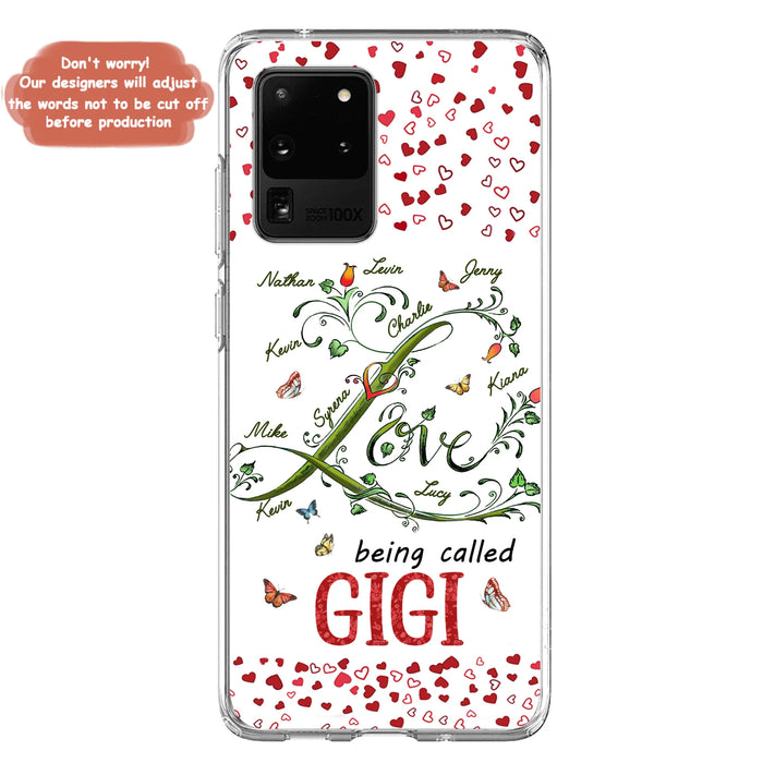 Personalized Grandma Phone Case - Up to 10 Kids - Mother's Day Gift Idea For Grandma - Love Being Called Grandma