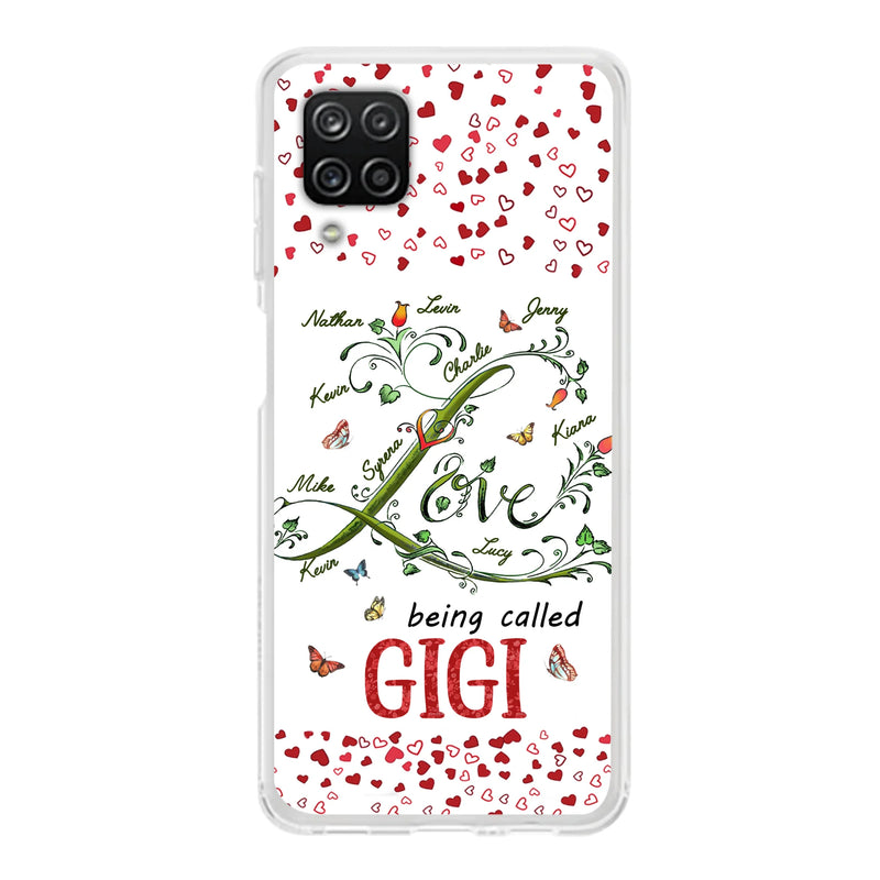 Personalized Grandma Phone Case - Up to 10 Kids - Mother's Day Gift Idea For Grandma - Love Being Called Grandma