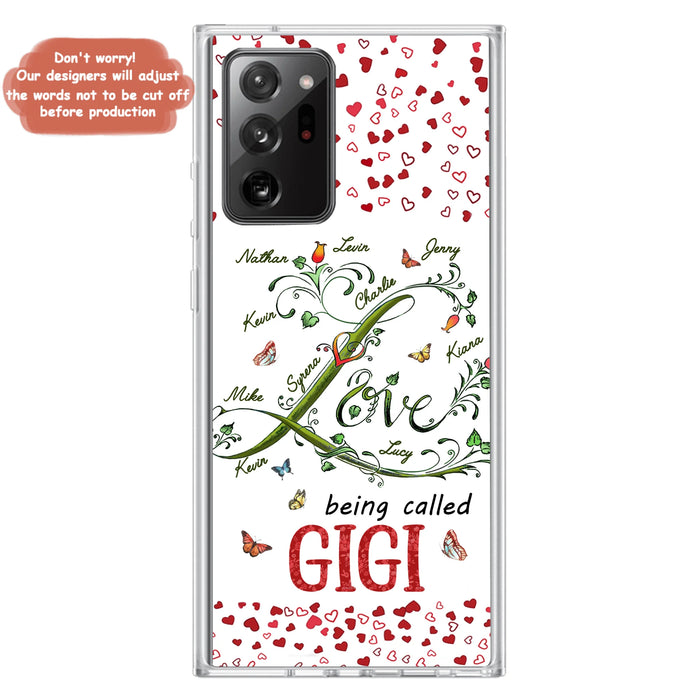 Personalized Grandma Phone Case - Up to 10 Kids - Mother's Day Gift Idea For Grandma - Love Being Called Grandma