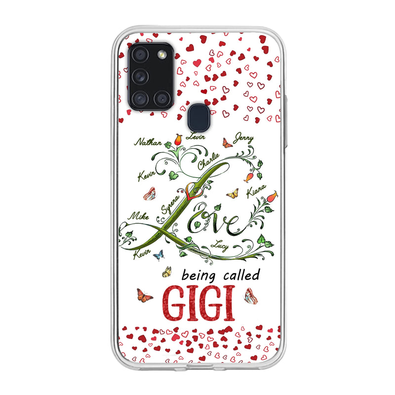 Personalized Grandma Phone Case - Up to 10 Kids - Mother's Day Gift Idea For Grandma - Love Being Called Grandma