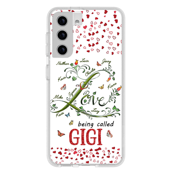 Personalized Grandma Phone Case - Up to 10 Kids - Mother's Day Gift Idea For Grandma - Love Being Called Grandma