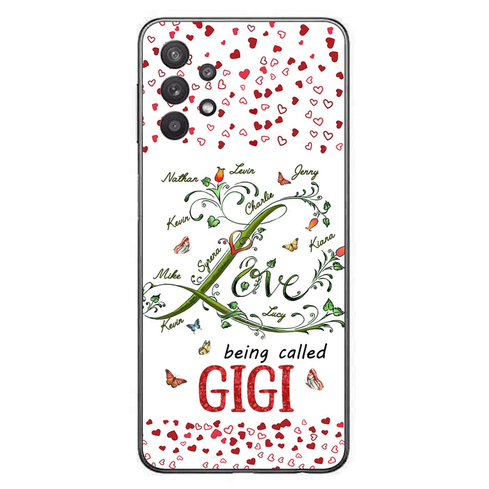 Personalized Grandma Phone Case - Up to 10 Kids - Mother's Day Gift Idea For Grandma - Love Being Called Grandma