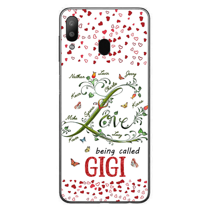 Personalized Grandma Phone Case - Up to 10 Kids - Mother's Day Gift Idea For Grandma - Love Being Called Grandma