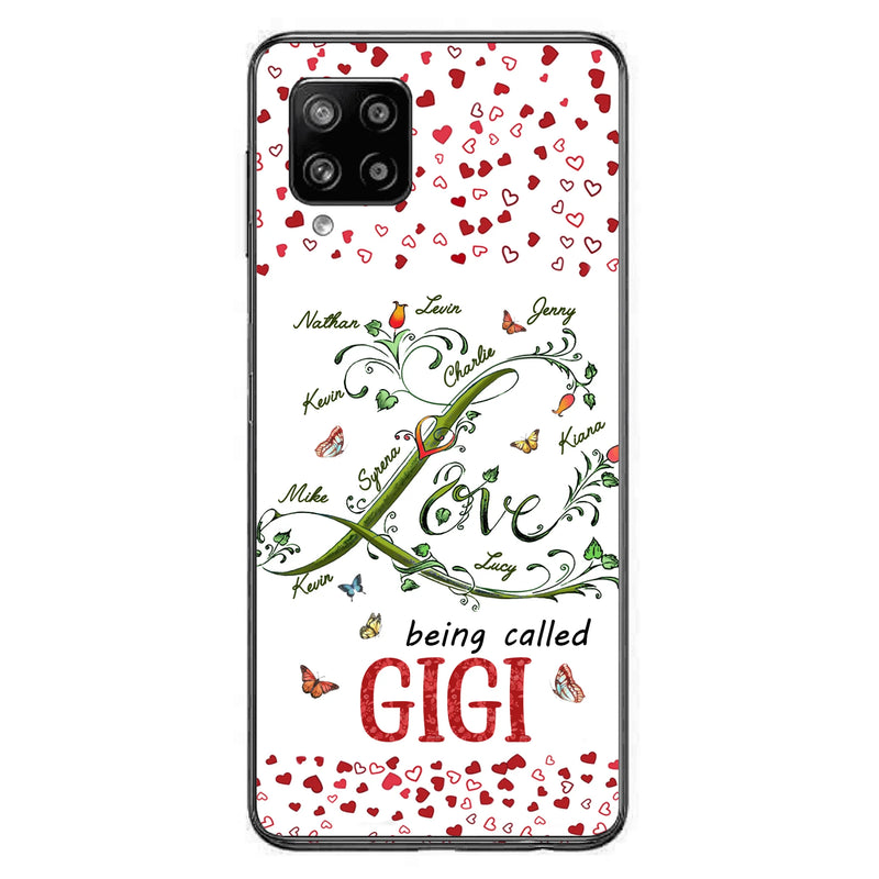 Personalized Grandma Phone Case - Up to 10 Kids - Mother's Day Gift Idea For Grandma - Love Being Called Grandma