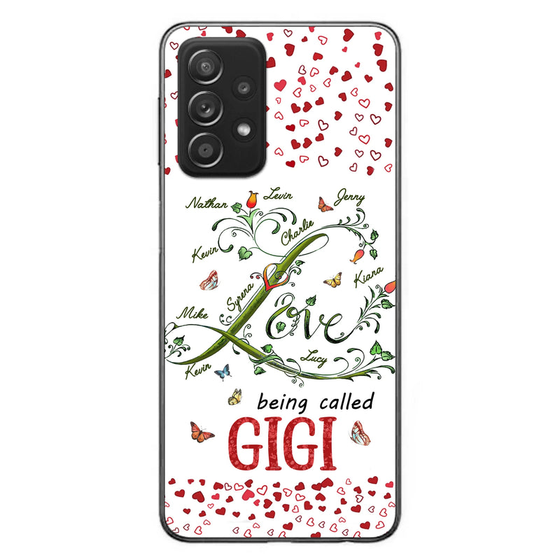 Personalized Grandma Phone Case - Up to 10 Kids - Mother's Day Gift Idea For Grandma - Love Being Called Grandma