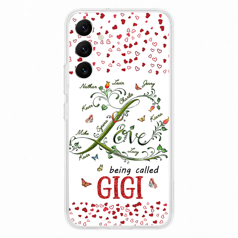 Personalized Grandma Phone Case - Up to 10 Kids - Mother's Day Gift Idea For Grandma - Love Being Called Grandma