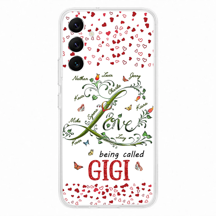 Personalized Grandma Phone Case - Up to 10 Kids - Mother's Day Gift Idea For Grandma - Love Being Called Grandma
