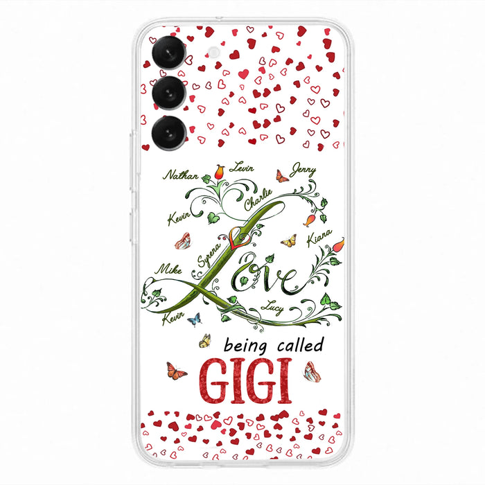 Personalized Grandma Phone Case - Up to 10 Kids - Mother's Day Gift Idea For Grandma - Love Being Called Grandma