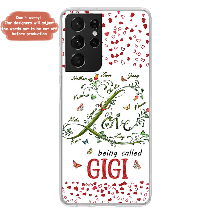 Personalized Grandma Phone Case - Up to 10 Kids - Mother's Day Gift Idea For Grandma - Love Being Called Grandma