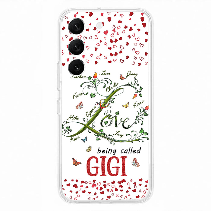 Personalized Grandma Phone Case - Up to 10 Kids - Mother's Day Gift Idea For Grandma - Love Being Called Grandma
