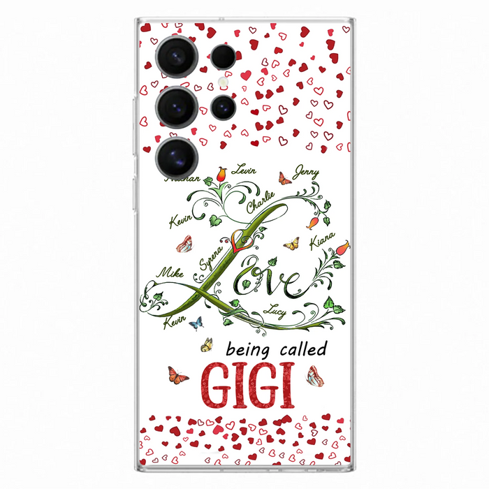 Personalized Grandma Phone Case - Up to 10 Kids - Mother's Day Gift Idea For Grandma - Love Being Called Grandma