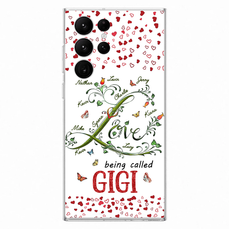 Personalized Grandma Phone Case - Up to 10 Kids - Mother's Day Gift Idea For Grandma - Love Being Called Grandma