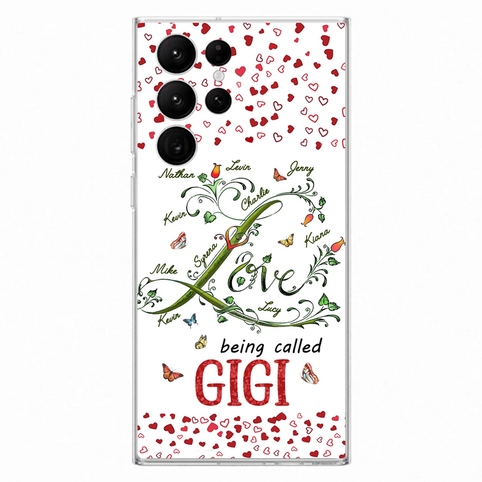Personalized Grandma Phone Case - Up to 10 Kids - Mother's Day Gift Idea For Grandma - Love Being Called Grandma