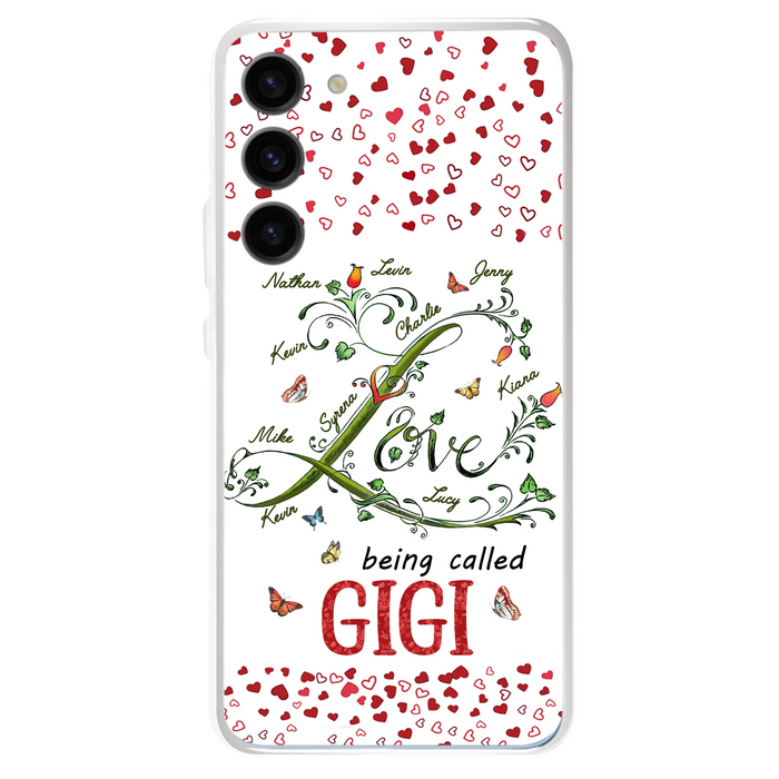 Personalized Grandma Phone Case - Up to 10 Kids - Mother's Day Gift Idea For Grandma - Love Being Called Grandma
