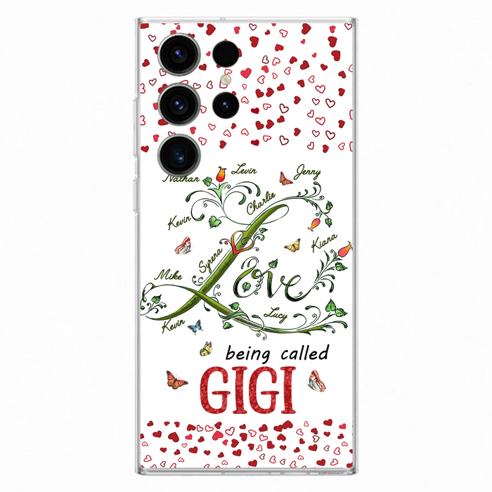 Personalized Grandma Phone Case - Up to 10 Kids - Mother's Day Gift Idea For Grandma - Love Being Called Grandma