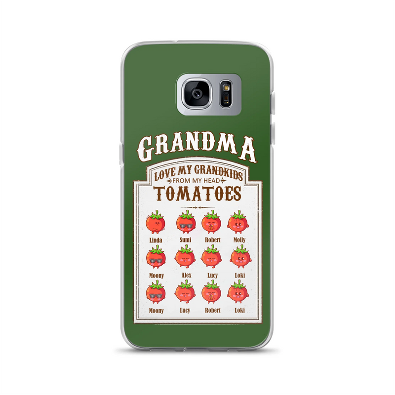 Personalized Grandma Tomatoes Phone Case - Gift Idea For Mother's Day/Grandma - Up to 12 Tomatoes - Case For iPhone/Samsung