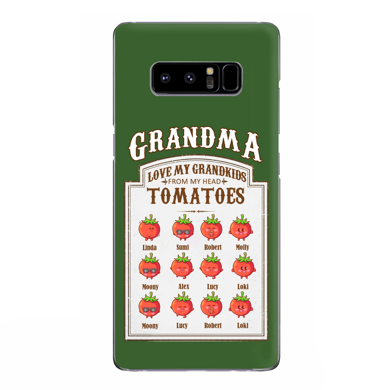 Personalized Grandma Tomatoes Phone Case - Gift Idea For Mother's Day/Grandma - Up to 12 Tomatoes - Case For iPhone/Samsung