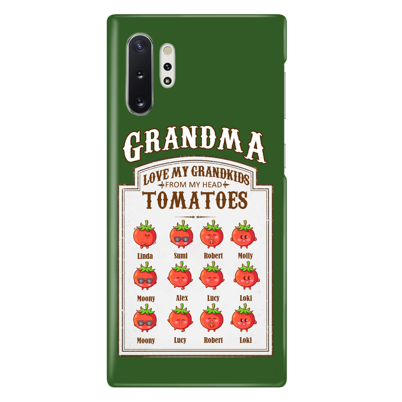 Personalized Grandma Tomatoes Phone Case - Gift Idea For Mother's Day/Grandma - Up to 12 Tomatoes - Case For iPhone/Samsung