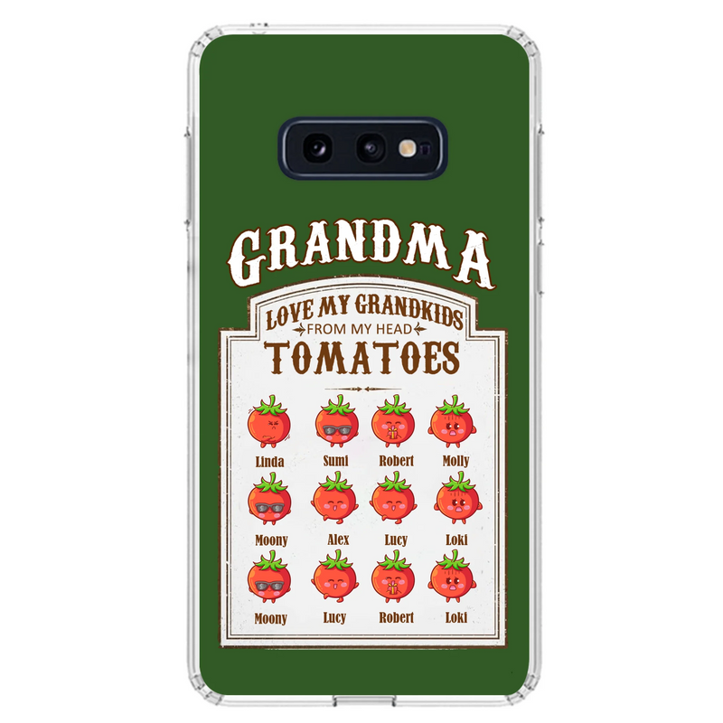 Personalized Grandma Tomatoes Phone Case - Gift Idea For Mother's Day/Grandma - Up to 12 Tomatoes - Case For iPhone/Samsung