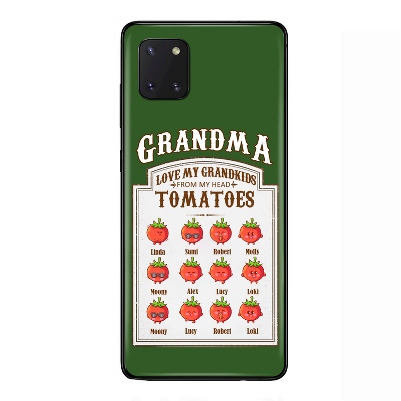 Personalized Grandma Tomatoes Phone Case - Gift Idea For Mother's Day/Grandma - Up to 12 Tomatoes - Case For iPhone/Samsung