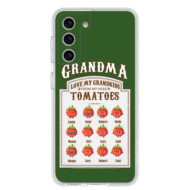 Personalized Grandma Tomatoes Phone Case - Gift Idea For Mother's Day/Grandma - Up to 12 Tomatoes - Case For iPhone/Samsung