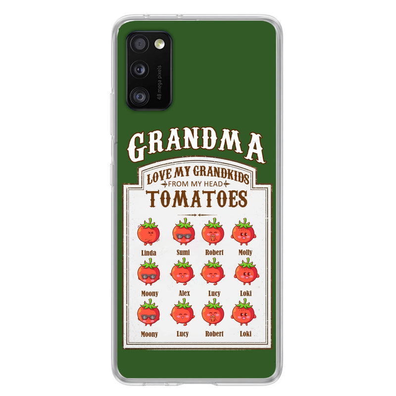 Personalized Grandma Tomatoes Phone Case - Gift Idea For Mother's Day/Grandma - Up to 12 Tomatoes - Case For iPhone/Samsung
