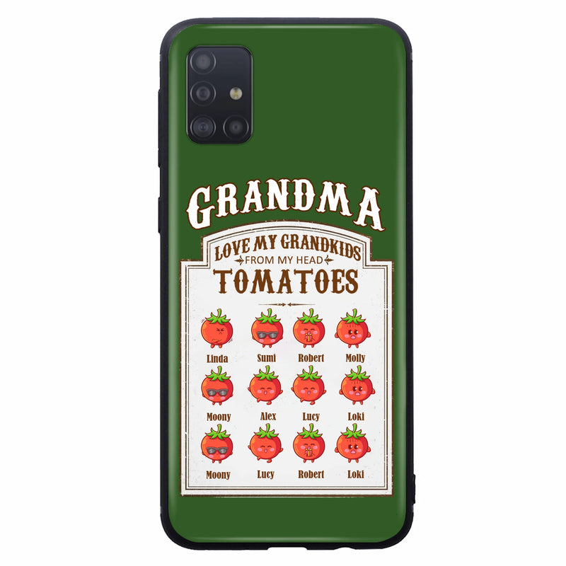 Personalized Grandma Tomatoes Phone Case - Gift Idea For Mother's Day/Grandma - Up to 12 Tomatoes - Case For iPhone/Samsung