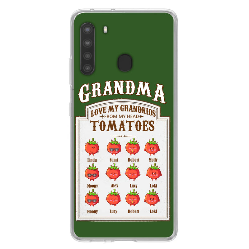 Personalized Grandma Tomatoes Phone Case - Gift Idea For Mother's Day/Grandma - Up to 12 Tomatoes - Case For iPhone/Samsung