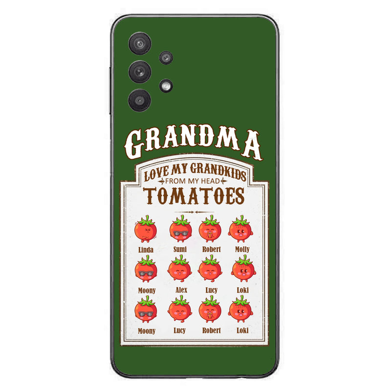 Personalized Grandma Tomatoes Phone Case - Gift Idea For Mother's Day/Grandma - Up to 12 Tomatoes - Case For iPhone/Samsung