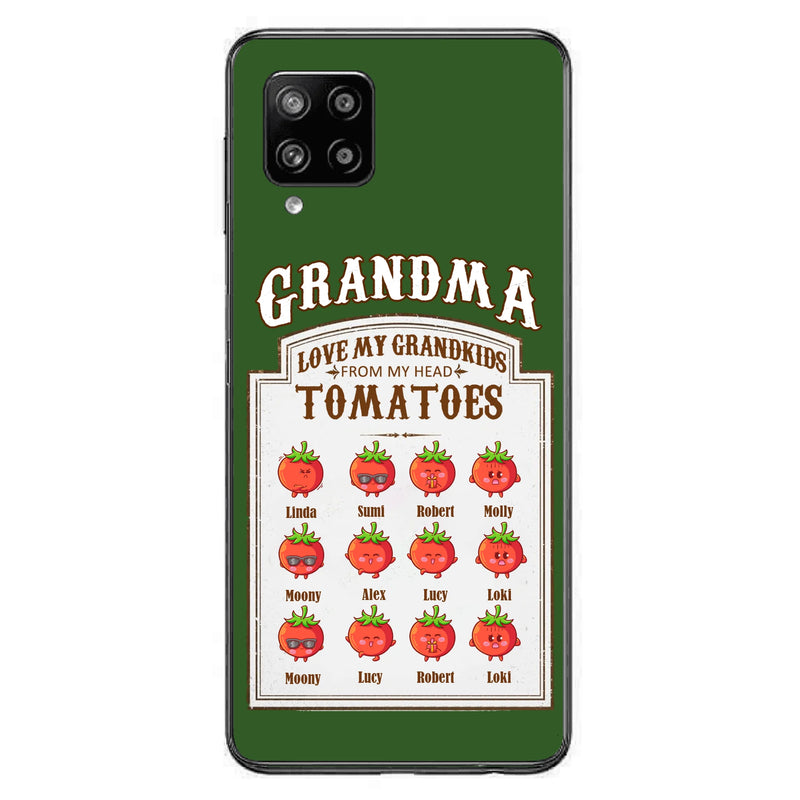 Personalized Grandma Tomatoes Phone Case - Gift Idea For Mother's Day/Grandma - Up to 12 Tomatoes - Case For iPhone/Samsung