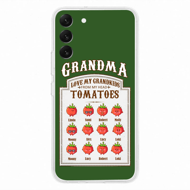 Personalized Grandma Tomatoes Phone Case - Gift Idea For Mother's Day/Grandma - Up to 12 Tomatoes - Case For iPhone/Samsung