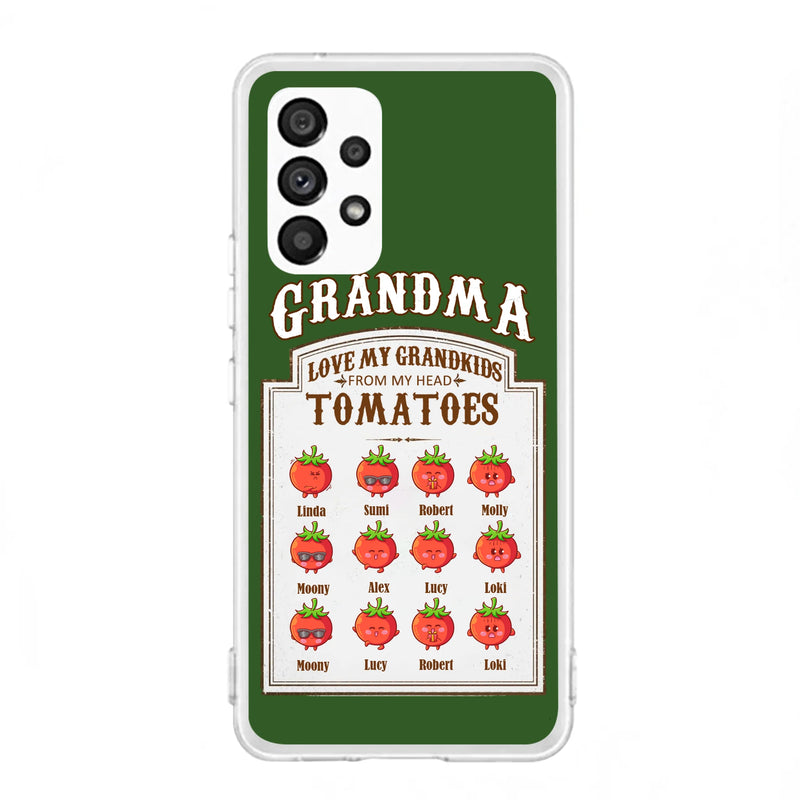Personalized Grandma Tomatoes Phone Case - Gift Idea For Mother's Day/Grandma - Up to 12 Tomatoes - Case For iPhone/Samsung