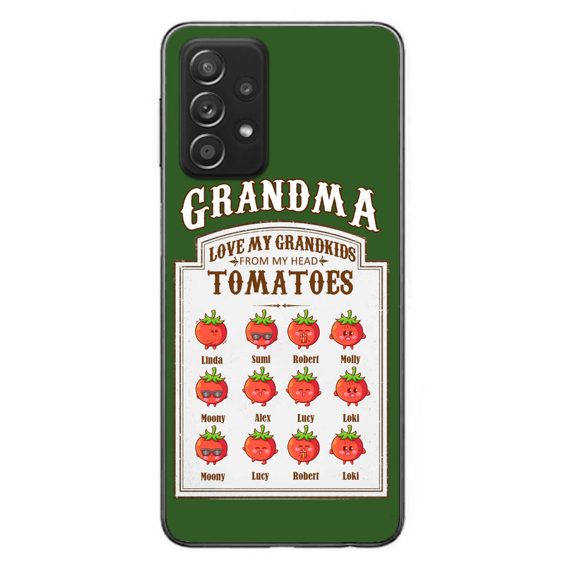 Personalized Grandma Tomatoes Phone Case - Gift Idea For Mother's Day/Grandma - Up to 12 Tomatoes - Case For iPhone/Samsung