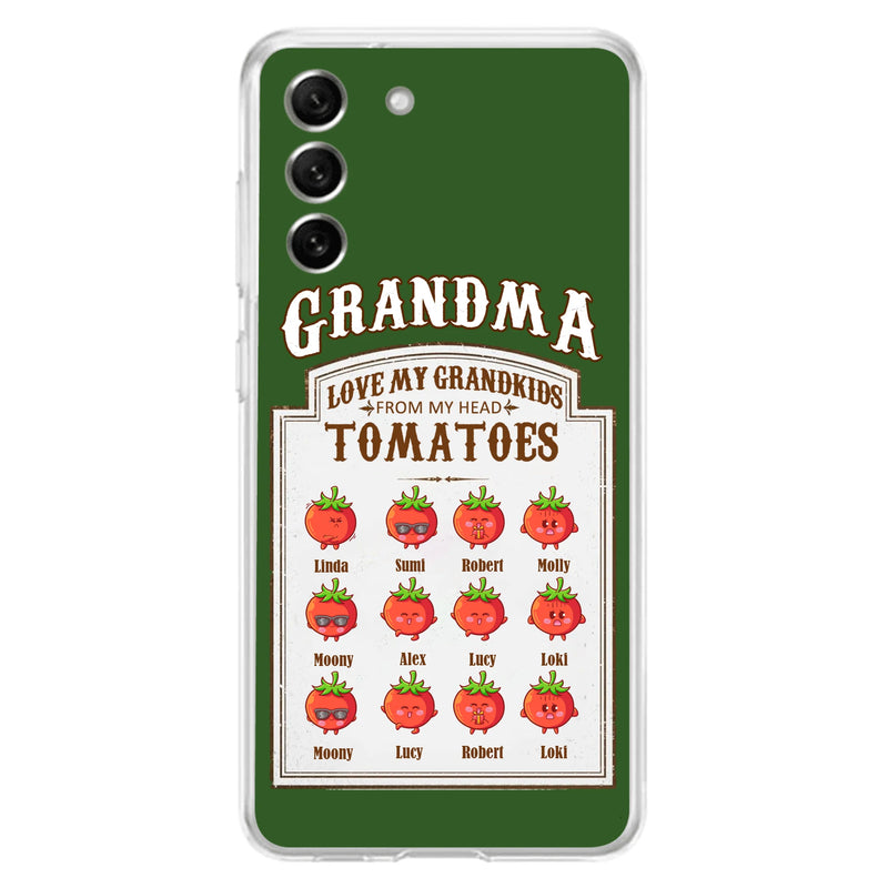 Personalized Grandma Tomatoes Phone Case - Gift Idea For Mother's Day/Grandma - Up to 12 Tomatoes - Case For iPhone/Samsung