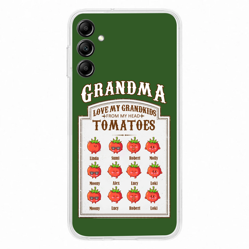 Personalized Grandma Tomatoes Phone Case - Gift Idea For Mother's Day/Grandma - Up to 12 Tomatoes - Case For iPhone/Samsung