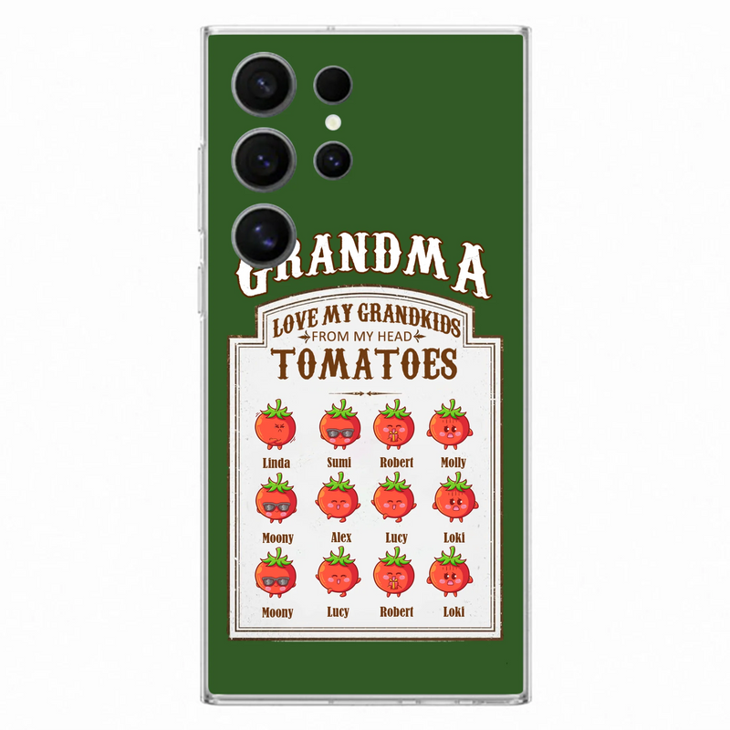Personalized Grandma Tomatoes Phone Case - Gift Idea For Mother's Day/Grandma - Up to 12 Tomatoes - Case For iPhone/Samsung